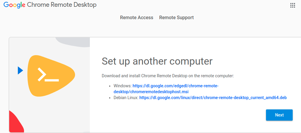 chrome remote ubuntu